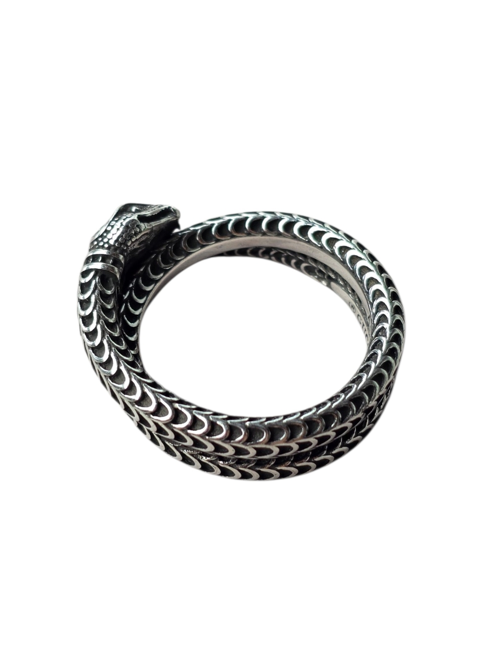 Gucci Snake Wrap Ring In Sterling Silver Us Size 11 - Picture 3 of 4